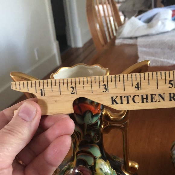 Antique H. Bequet Quaregnon Belgian set of 2 Art Nouveau Handpainted Gil… - Picture 9 of 9